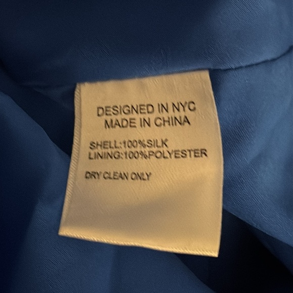 YUMI KIM Blue Pink Floral 100%‎ Silk Mini Wrap Dress Size M Summer Garden Party - Picture 9 of 10